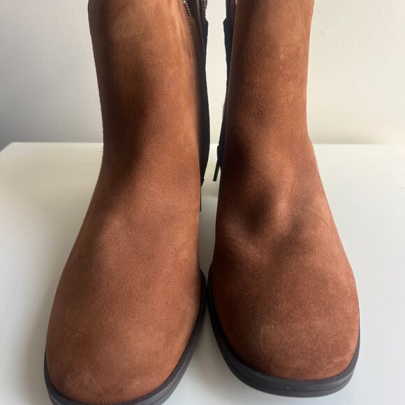 Paul Green Brown Suede Ankle Boots - Picture 2 of 9